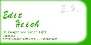 edit heich business card